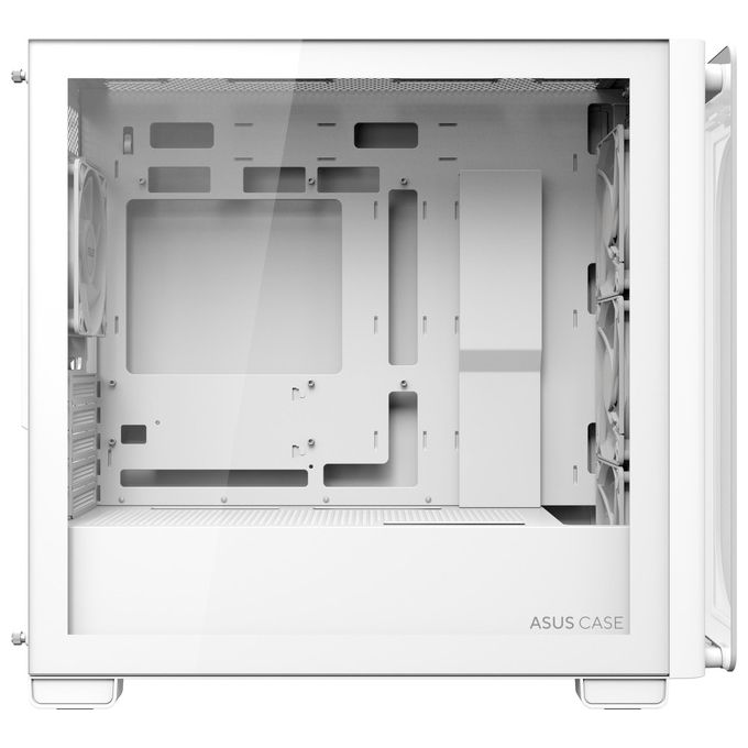 ASUS 90DC00K3-B19010 A23 PLUS TG Case per PC Micro Tower con Pannello in Vetro Temperato e Illuminazione ARGB colore Bianco