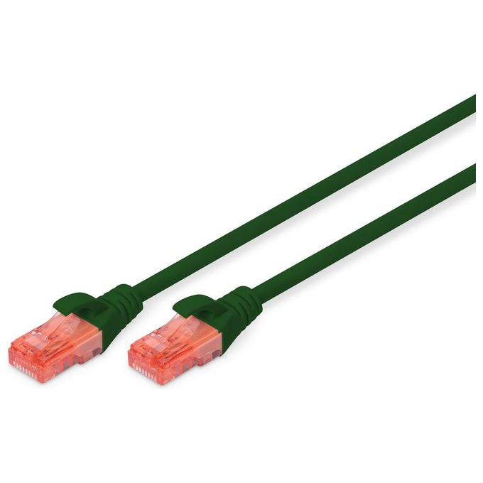 Digitus cavo rete utp cat. 6 non schermato lszh mt. 5 verde