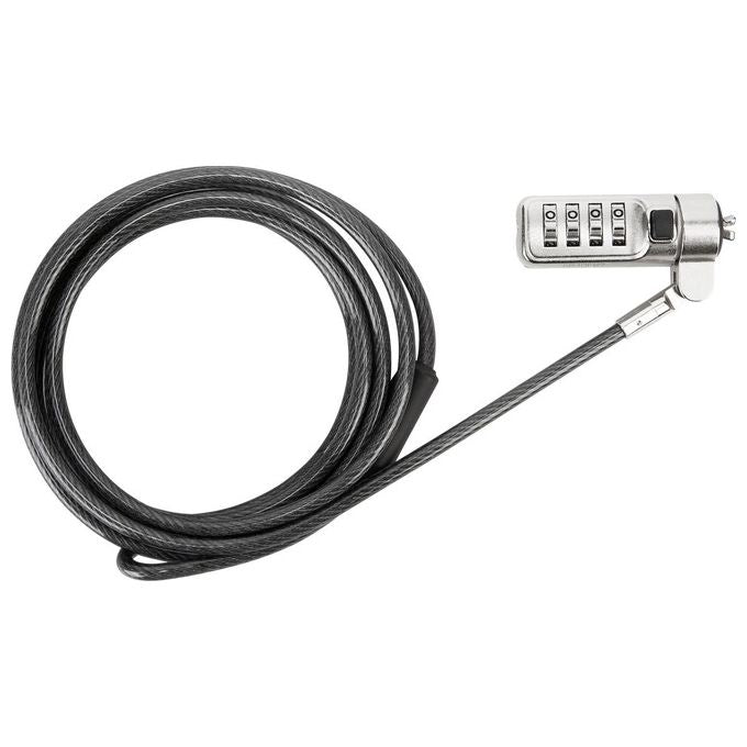Targus ASP66GLX-S DEFCON Lucchetto a Combinazione Cavo di Sicurezza 200 cm Acciaio Galvanizzato colore Nero