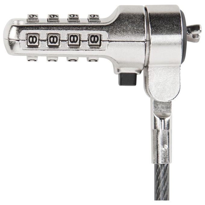 Targus ASP66GLX-S DEFCON Lucchetto a Combinazione Cavo di Sicurezza 200 cm Acciaio Galvanizzato colore Nero