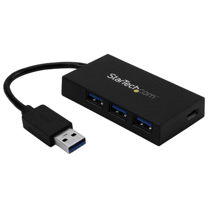 StarTech.com HB30A3A1CFB Hub USB 3.2 Gen 1 a 4 Porte con 1 USB-C e 3 USB-A 5000 Mbit-s Alimentato da Bus USB colore Nero
