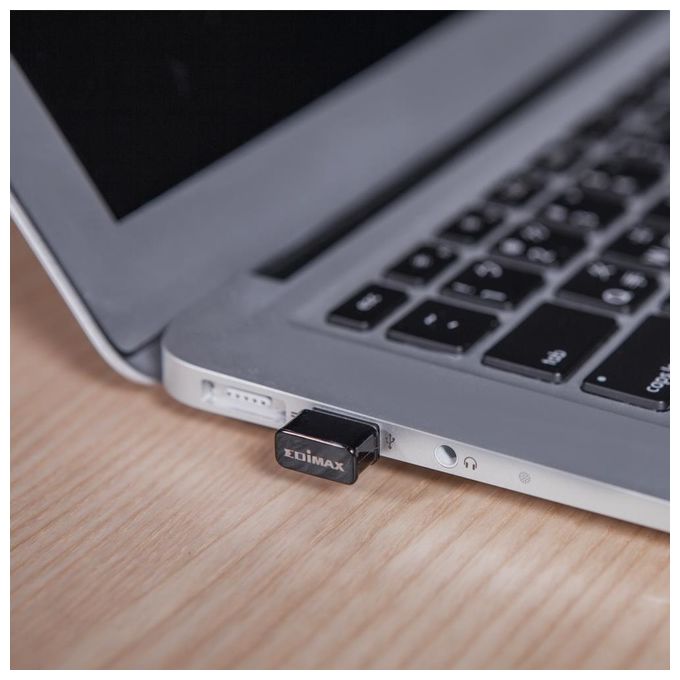 Edimax EW-7822ULC Adattatore WiFi USB Dual Band AC1200 MU-MIMO 1200 Mbps 2.4 GHz 5 GHz colore Nero