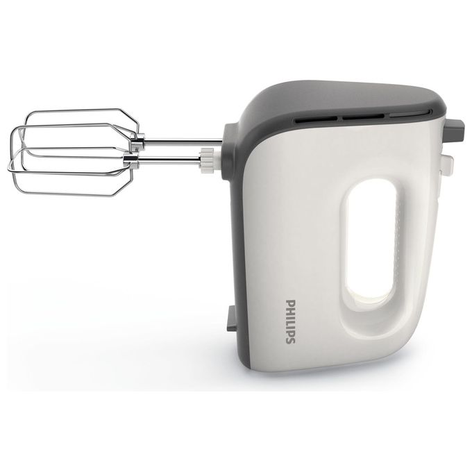 Philips HR3745-00 Viva Collection Sbattitore con base 450 W 5 velocita' Turbo ciotola 3 L fruste coniche colore Bianco