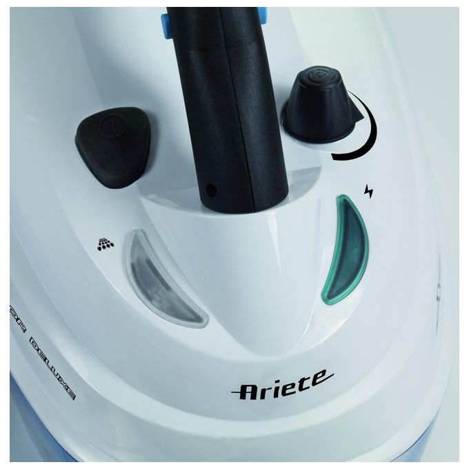 Ariete Vapor Deluxe Lavapavimenti a Vapore cilindrico 1.6L 1500W Blu, Bianco