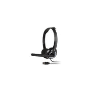 Hamlet Smart Headset Cuffia USB per Computer con Microfono Regolabile Nero