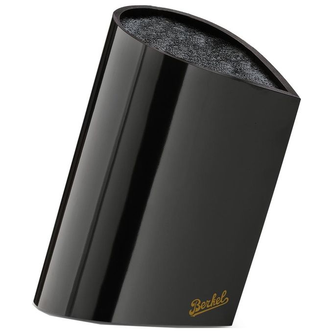 Berkel BBA1NKWK000CB Blocco Portacoltelli con Inserto in Setole di Nylon Capacita' fino a 6 Coltelli Materiale Esterno MDF Laminato e Sfogliato Fromager Interno in Polipropilene Estraibile e Lavabile in Lavastoviglie Dimensioni 260x110x300 mm colore Nero
