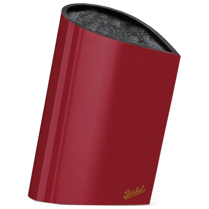 Berkel BBA1NKWR000CB Ceppo Portacoltelli Universale con Inserto in Polipropilene Estraibile e Lavabile in Lavastoviglie colore Rosso