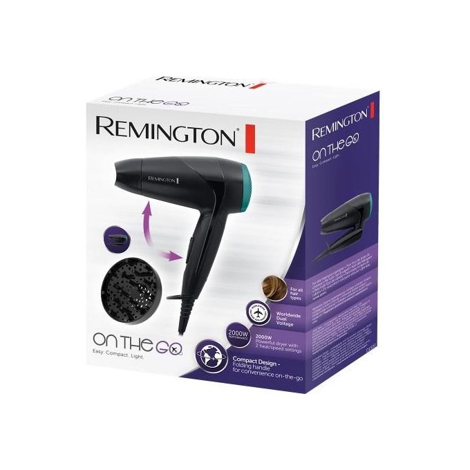 Remington D1500 Asciugacapelli da Viaggio con Diffusore