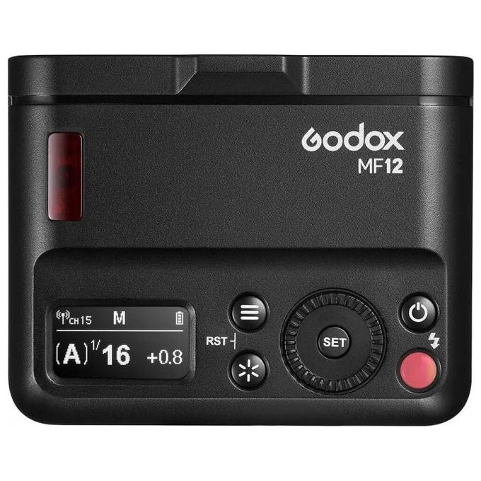 Godox MF12-K2 MF12 K2 Flash macro Kit doppio con batteria ricaricabile USB-C 5 gruppi 32 canali colore Nero