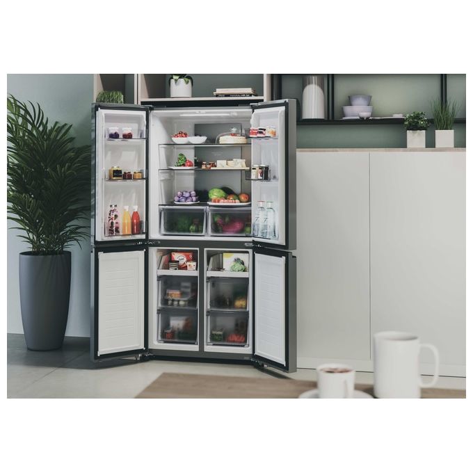 Hoover HHCR3818ENPL H-Fridge 700 Maxi Frigorifero 4 Porte 467 L 181,5 cm Classe E No Frost 35 dB colore Argento