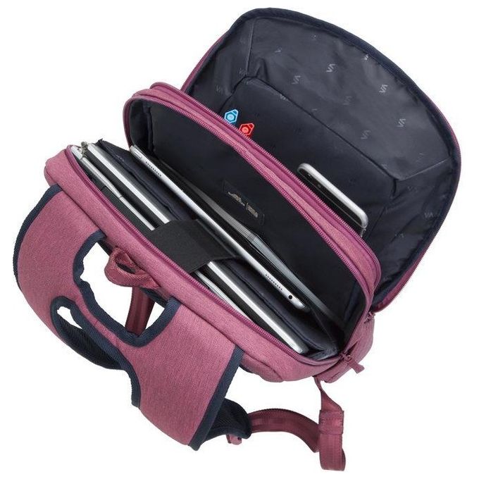RivaCase 7760 SUZUKA Zaino per Laptop 15,6 Pollici Poliestere RPET Rosso