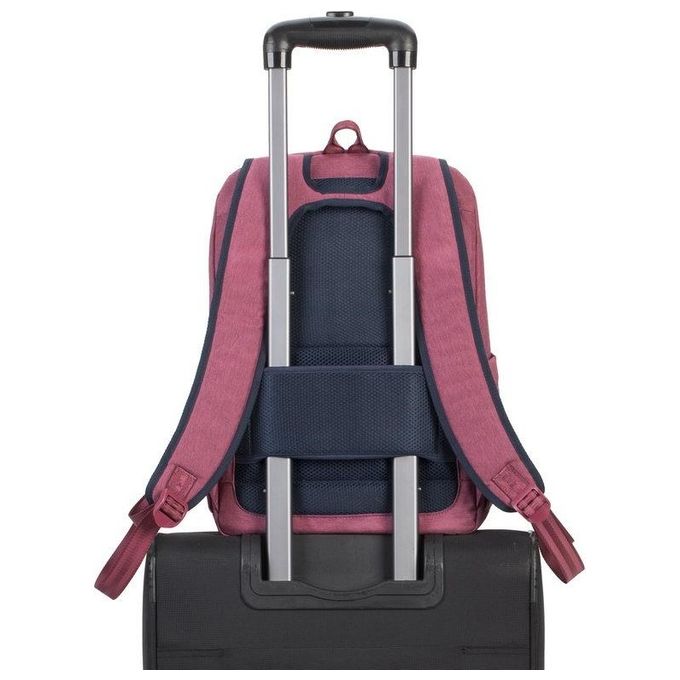RivaCase 7760 SUZUKA Zaino per Laptop 15,6 Pollici Poliestere RPET Rosso