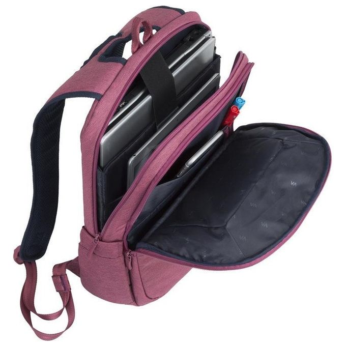 RivaCase 7760 SUZUKA Zaino per Laptop 15,6 Pollici Poliestere RPET Rosso