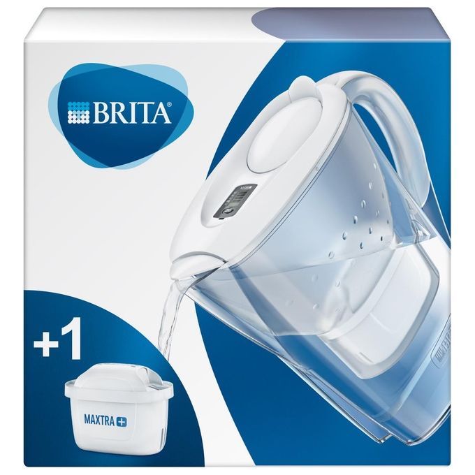 Brita 1024037 Marella Caraffa Filtrante 2,4 L filtro MAXTRA+ incluso colore Bianco Trasparente