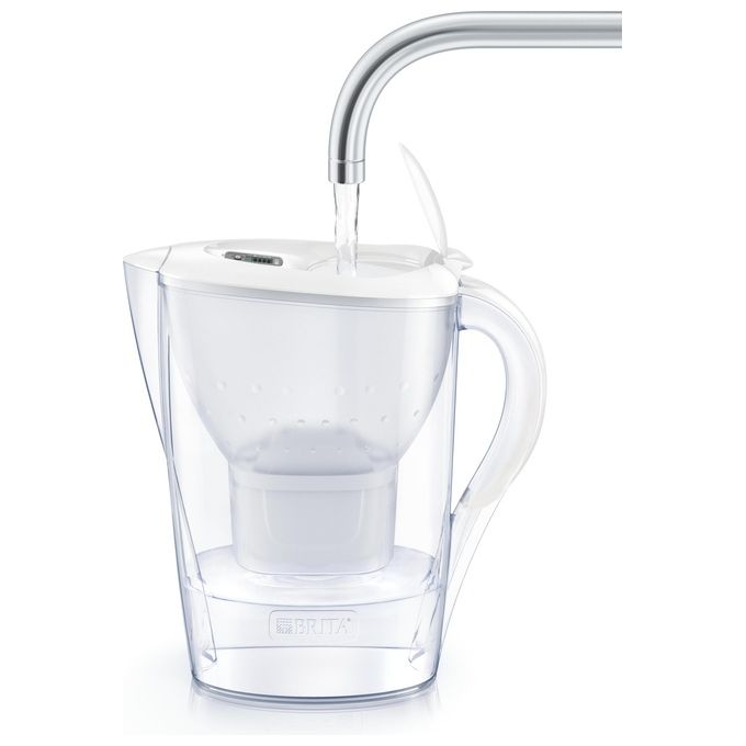 Brita 1024037 Marella Caraffa Filtrante 2,4 L filtro MAXTRA+ incluso colore Bianco Trasparente