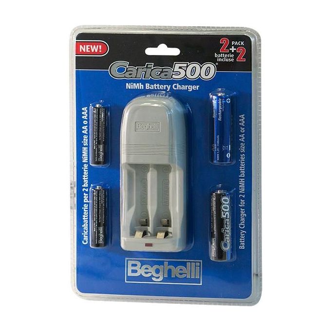 Beghelli Caricabatterie BEG8861 Multicolore in Vetro, Policarbonato e Acciaio