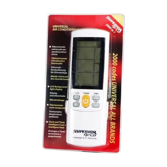 Nuova Video Suono Telecomando universale Airco plus per Clima Universale x Oltre 2000 Modelli , big Display lcd