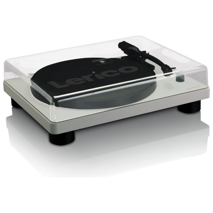 Lenco LS-50GY Giradischi con Altoparlanti Integrati 2x3W USB RCA 33 45 78 rpm colore Grigio