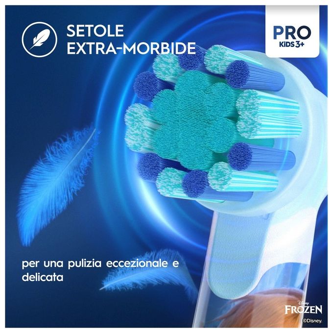 Oral-B 14876673 PRO Spazzolino elettrico Rotante 3 modalita' Timer 4x30 sec Sensore pressione colore Multicolore Bianco
