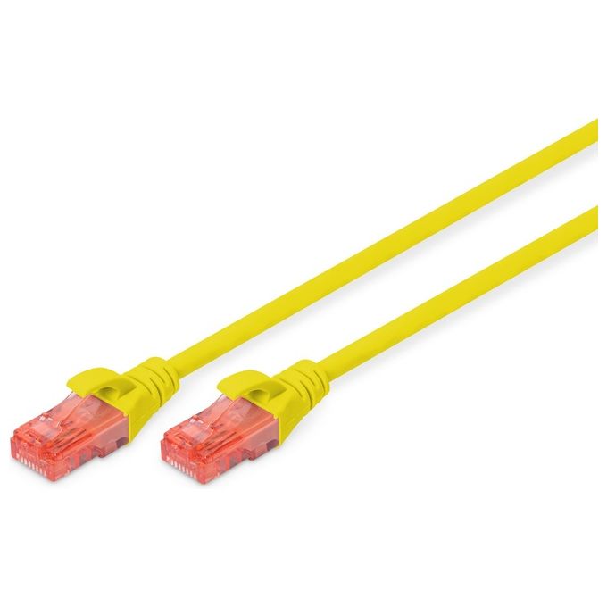 Digitus cavo rete utp cat. 6 non schermato lszh mt. 1 giallo