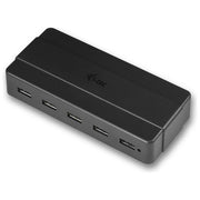 I-tec U3HUB742 Hub di Ricarica USB 3.2 Gen 1 7 Porte di cui 2 con Ricarica Rapida BC 1.2 Alimentatore Incluso Cavo 90 cm colore Nero