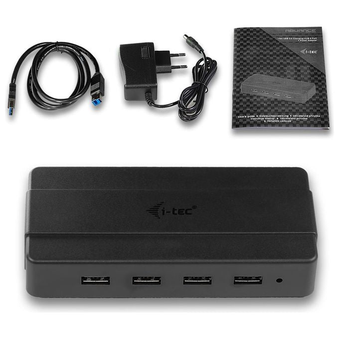 I-tec U3HUB445 Hub di Interfaccia Usb 3.0 Type-B 5000Mbit-s Nero