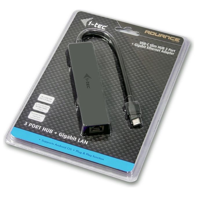 I-tec Advance C31GL3SLIM Hub di Interfaccia Usb 3.0 Type-C 5000Mbit-s Nero