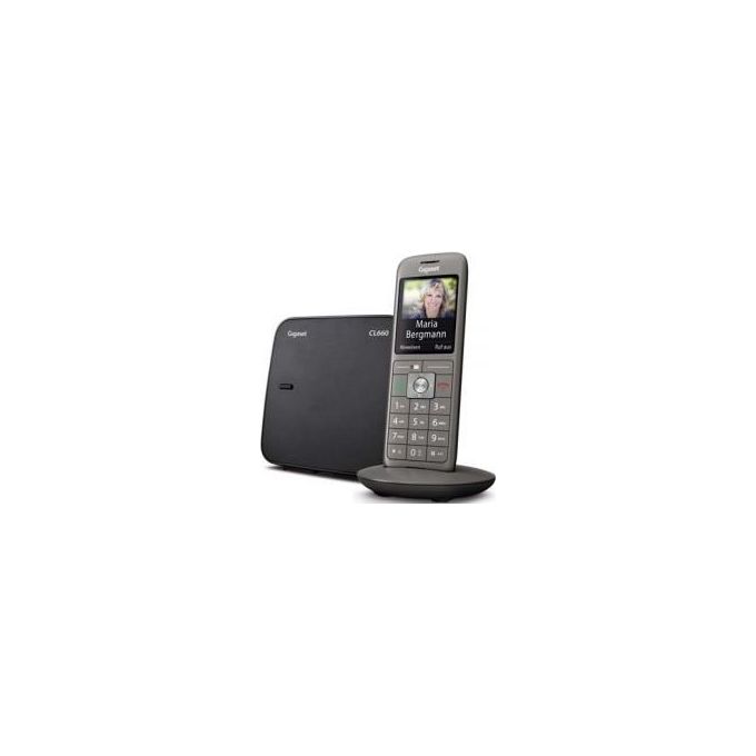 Gigaset CL660 CL660 Telefono Cordless DECT-GAP Analogico con Display TFT 2,4'' Risoluzione 240x320 Pixel Vivavoce Baby Monitor colore Antracite Nero