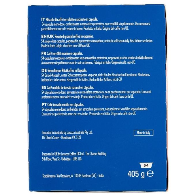 Lavazza capsule caffe' crema e gusto a modo mio 216 pezzi intensita' 12 13 espresso