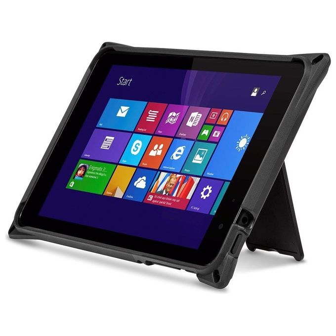 Targus THD472GLZ Field-Ready Custodia Protettiva per Tablet Dell Venue Pro 8'' 5855 con Cavalletto a Mani Libere Protezione Cadute Grado Militare Impermeabile Chiusura Sicura colore Nero