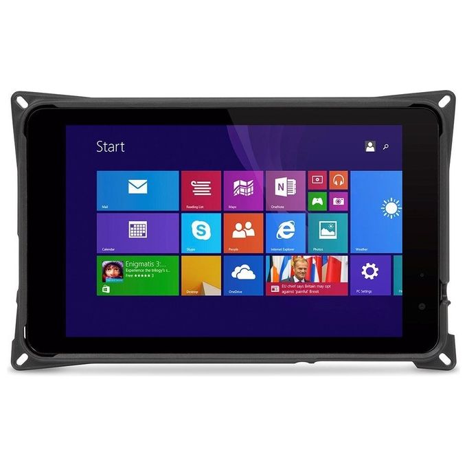 Targus THD472GLZ Field-Ready Custodia Protettiva per Tablet Dell Venue Pro 8'' 5855 con Cavalletto a Mani Libere Protezione Cadute Grado Militare Impermeabile Chiusura Sicura colore Nero