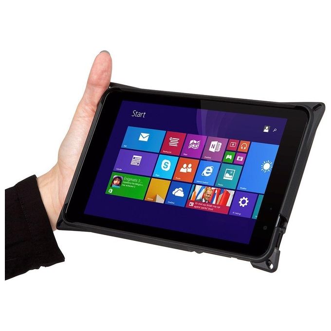 Targus THD472GLZ Field-Ready Custodia Protettiva per Tablet Dell Venue Pro 8'' 5855 con Cavalletto a Mani Libere Protezione Cadute Grado Militare Impermeabile Chiusura Sicura colore Nero