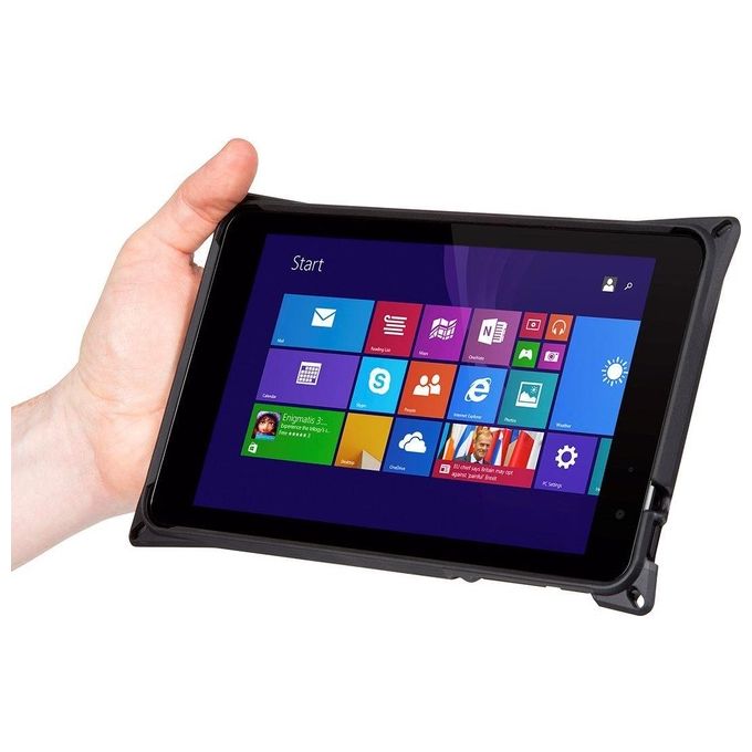 Targus THD472GLZ Field-Ready Custodia Protettiva per Tablet Dell Venue Pro 8'' 5855 con Cavalletto a Mani Libere Protezione Cadute Grado Militare Impermeabile Chiusura Sicura colore Nero