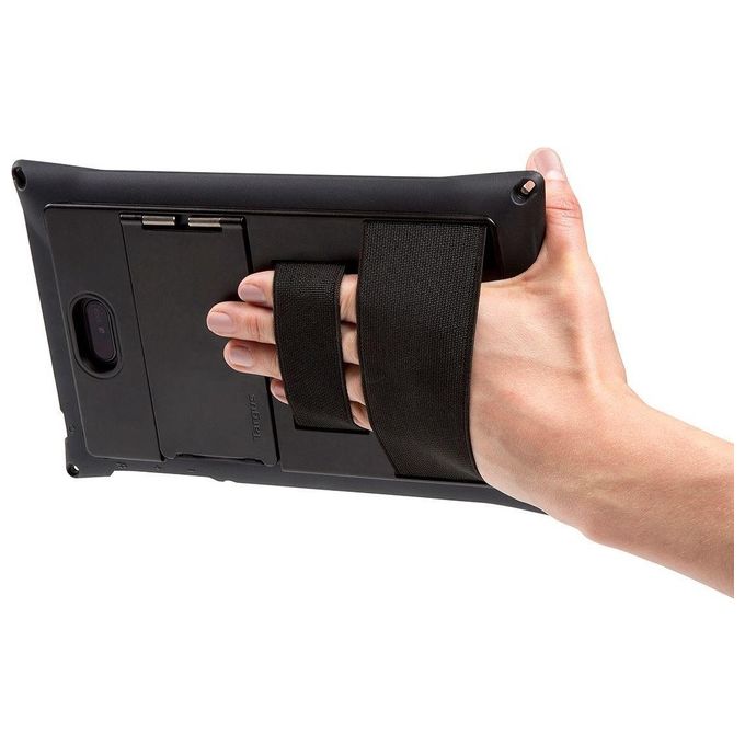 Targus THD472GLZ Field-Ready Custodia Protettiva per Tablet Dell Venue Pro 8'' 5855 con Cavalletto a Mani Libere Protezione Cadute Grado Militare Impermeabile Chiusura Sicura colore Nero