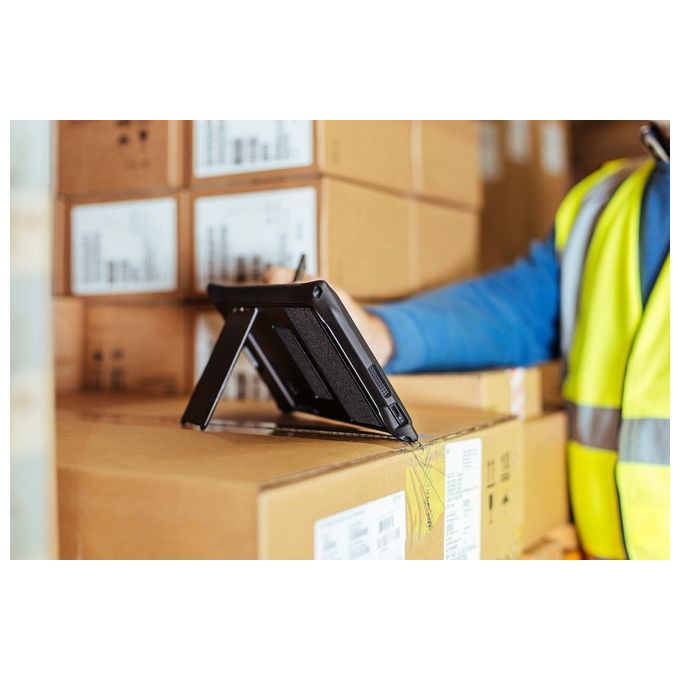 Targus THD472GLZ Field-Ready Custodia Protettiva per Tablet Dell Venue Pro 8'' 5855 con Cavalletto a Mani Libere Protezione Cadute Grado Militare Impermeabile Chiusura Sicura colore Nero