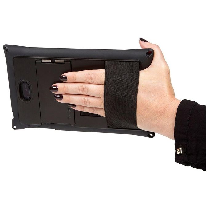 Targus THD472GLZ Field-Ready Custodia Protettiva per Tablet Dell Venue Pro 8'' 5855 con Cavalletto a Mani Libere Protezione Cadute Grado Militare Impermeabile Chiusura Sicura colore Nero