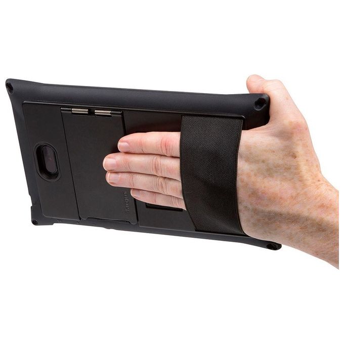 Targus THD472GLZ Field-Ready Custodia Protettiva per Tablet Dell Venue Pro 8'' 5855 con Cavalletto a Mani Libere Protezione Cadute Grado Militare Impermeabile Chiusura Sicura colore Nero