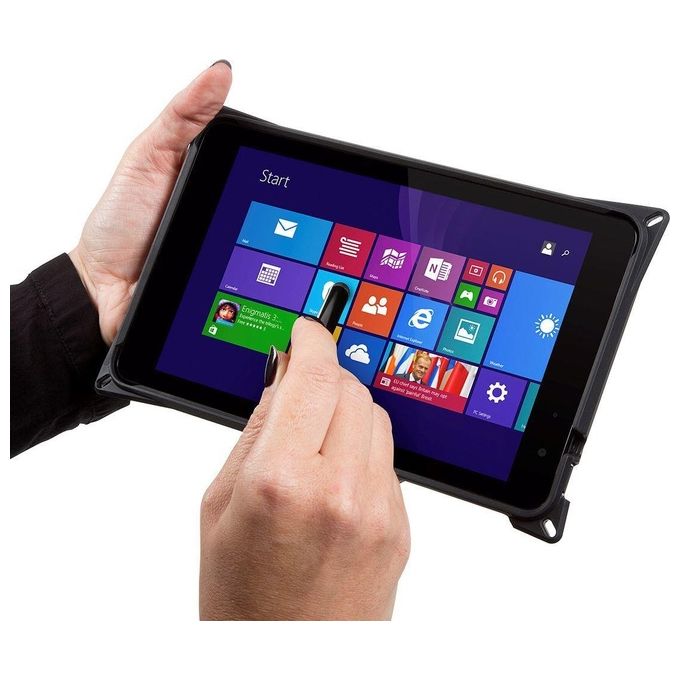 Targus THD472GLZ Field-Ready Custodia Protettiva per Tablet Dell Venue Pro 8'' 5855 con Cavalletto a Mani Libere Protezione Cadute Grado Militare Impermeabile Chiusura Sicura colore Nero