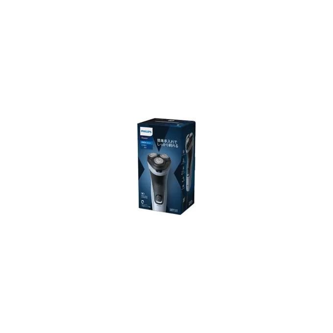 Philips X3003-00 Serie 3000X Rasoio elettrico rotativo wetanddry 3 testine autonomia 40 min colore Nero Blu