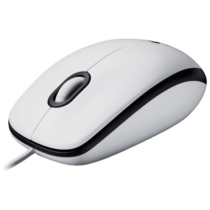 Logitech M100 Mouse Ambidestro USB tipo A Ottico 1000 DPI Bianco