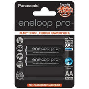 Panasonic Eneloop 2 Batterie Ricaricabili Pro Mignon AA 2500mAh