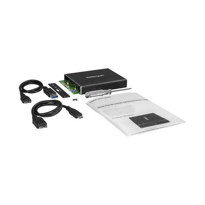 StarTech Box Esterno Usb 3.1 10Gbit-s a 2 Slot Enclosure M.2 Ngff Ssd Sata Raid