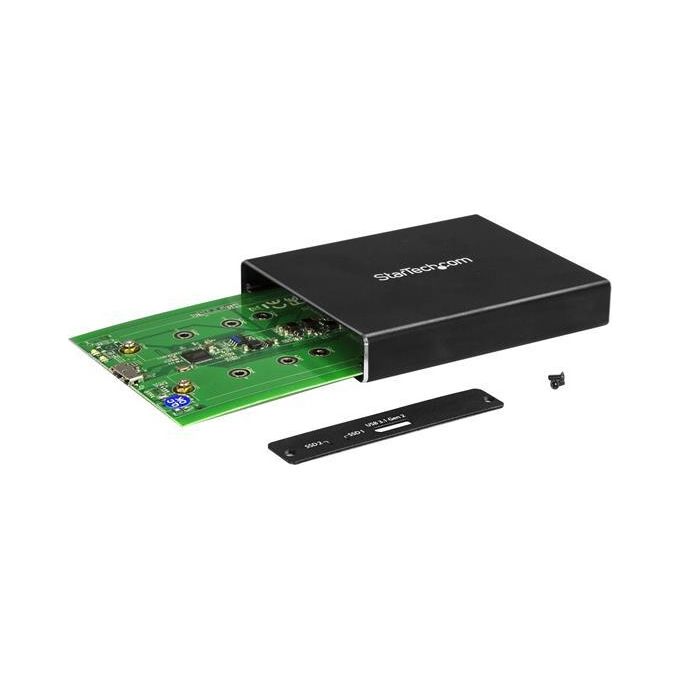 StarTech Box Esterno Usb 3.1 10Gbit-s a 2 Slot Enclosure M.2 Ngff Ssd Sata Raid