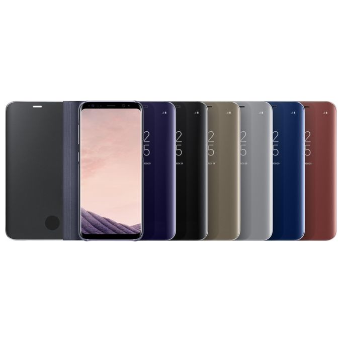 Samsung EF-ZG950CBEGWW Galaxy S8 Clear View Standing Cover, Nero