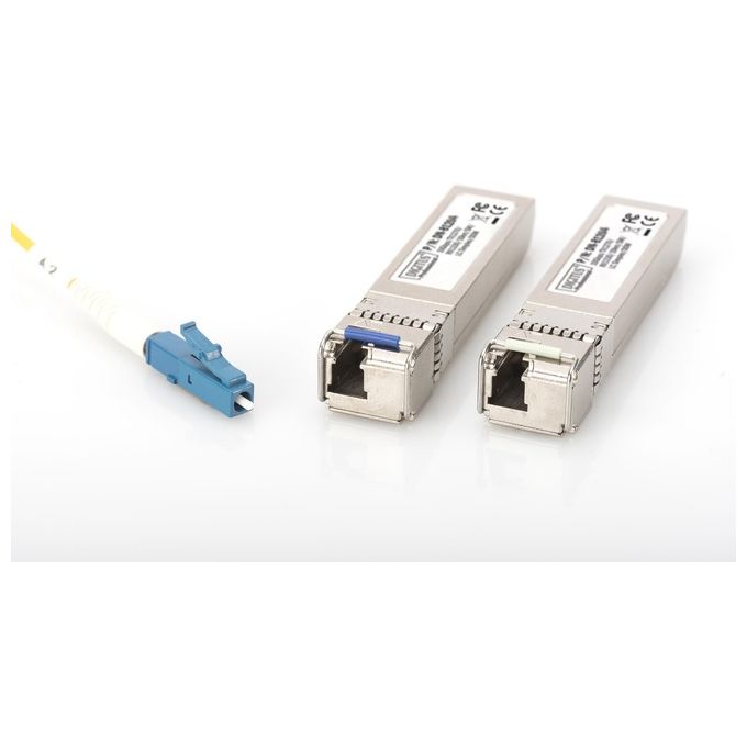 Digitus DN-81204 Modulo SFP+ Bidirezionale 10 Gbps Monomodale TX1270 RX1330 10 km LC colore Metallico