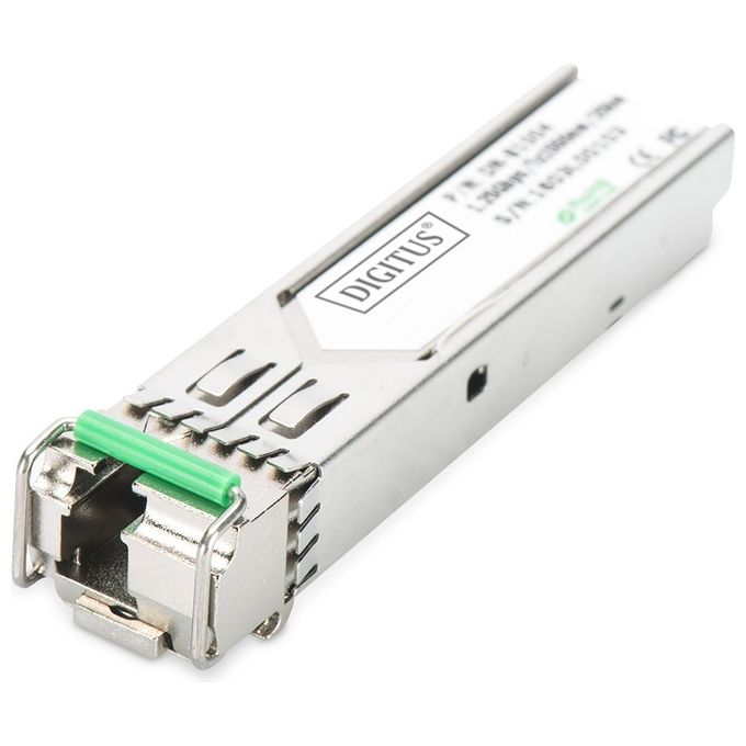Digitus DN-81205 Modulo SFP+ Bidirezionale Fibra Ottica Monomodale 10 Gbps 10 km TX1330 RX1270 DDM colore Metallico