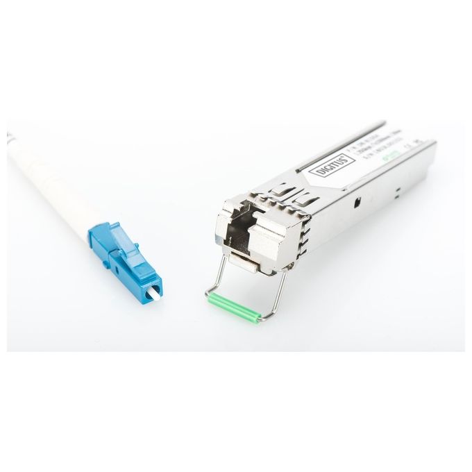 Digitus DN-81205 Modulo SFP+ Bidirezionale Fibra Ottica Monomodale 10 Gbps 10 km TX1330 RX1270 DDM colore Metallico