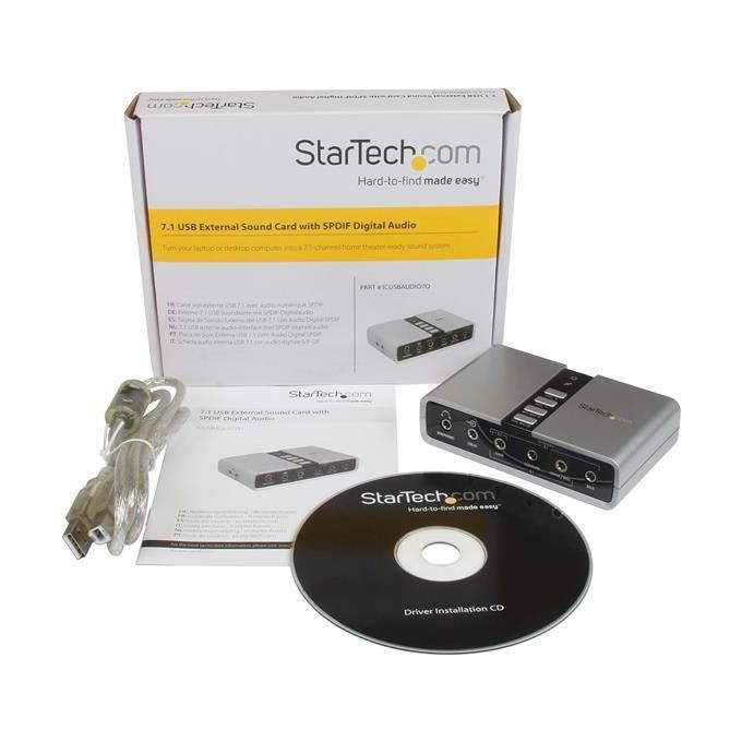 StarTech.com Scheda Audio Esterna Usb 71 Con Audio Digitale S-pdif