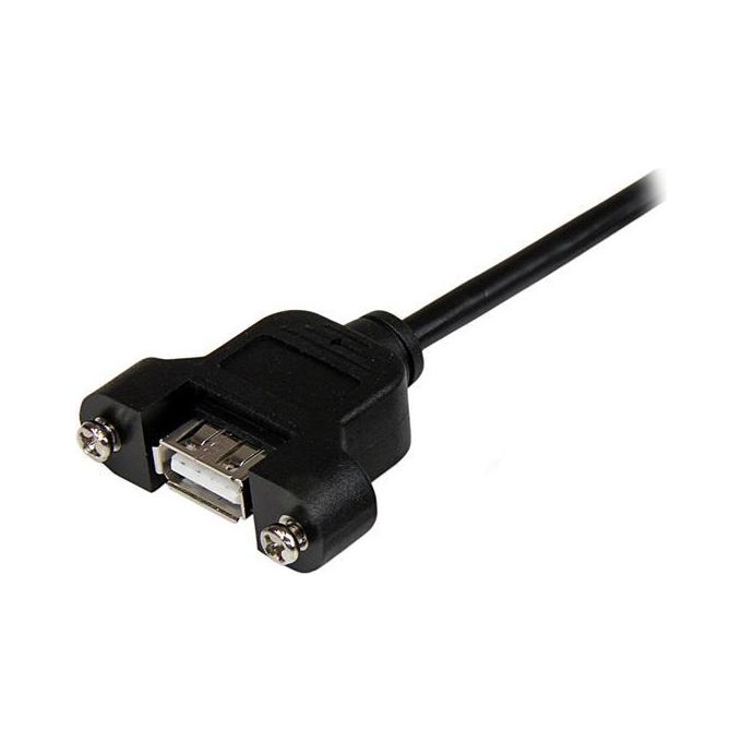 StarTech Cavo Prolunga USB 2.0 per montaggio a pannello di Tipo A-A Femmina A - Maschio A  - 30 cm