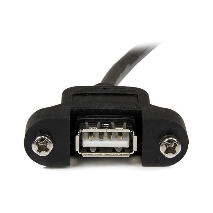 StarTech Cavo Prolunga USB 2.0 per montaggio a pannello di Tipo A-A Femmina A - Maschio A  - 60 cm
